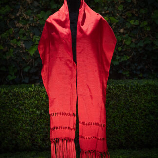 Rebozo color  rojo  grande